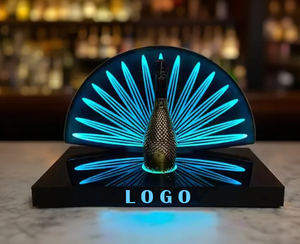 Nuevo diseño Sector forma acrílico VIP champán LED botella Glorifier una botella presentador pantalla para Casamigo - Product Image 1