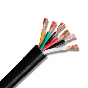 Lighting appliance connection electrical cable 6Cores PVC Sheathed Wire Copper Power Cables Signal control transmission wires