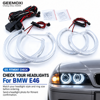 Anneaux halo LED Angel Eyes pour BMW Série 3 E46 1998-2005, feux de jour SMD ultra lumineux, kit de rétrofit pour phares