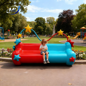 Sièges en fibre de verre en forme d'étoile pour parc pour enfants MLB015, aire de jeux extérieure et villa, sièges commerciaux créatifs - Product Image 6