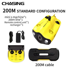 Professionele 4K UHD dieptewaterduikdrone met 200m kabel, onderwaterrobotcamera voor onderzoeken en reddingsoperaties op zeebodems - Product Image 2