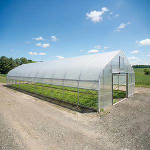 Factory OEM Single-span Double Layer Large Size Film <strong>Plastic</strong> Tunnel Agricultural <strong>Greenhouses</strong> with Transparent <strong>Cover</strong> - Product Image 1