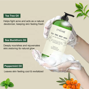 Gel de Ducha Orgánico Blanqueador de Marca Blanca con Aceite Natural de Romero, Refrescante, Curativo, Nutritivo e Hidratante, Jabón Corporal de Árbol de Té - Product Image 6