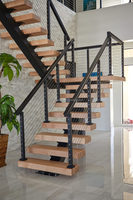 YL METAL Escalier Intérieur Hélicoïdal en Acier, Conception Sur Mesure, Avec Marches en Bois et Rampe