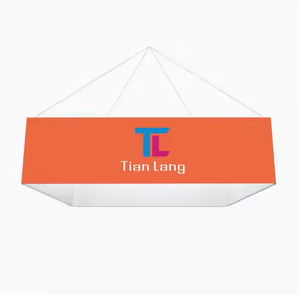 TianLang High Trade Show Custom Rectangular Trade Show Cartel colgante Soporte de exposición Banner Cartel de techo - Product Image 4