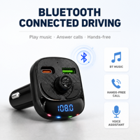 Lecteur MP3 portable pour voiture, chargeur de téléphone pour voiture, lecture de chansons avec lumière LED, chargeur portable universel pour voiture