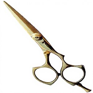 Ciseaux de coiffure en acier inoxydable à haute teneur en carbone, couleur or rose, manche long, fournitures de salon de coiffure - Product Image 1