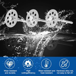 JOWIN 20 PCS Disques de coupe <span class=keywords><strong>diamant</strong></span>és professionnels 545, kit de roues pour outils rotatifs <span class=keywords><strong>Dremel</strong></span> |   Lames de 22 mm (épaisseur 0,6 mm) revêtues de CrN +4 - Product Image 4