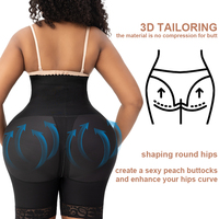 Fajas Colombianas Moldeadoras de Cintura Alta con Logotipo Personalizado, Efecto Reloj de Arena, Postquirúrgicas, BBL, Shorts Moldeadores para Mujer