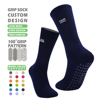 Chaussettes de yoga antidérapantes personnalisées avec logo, chaussettes à grip sur mesure, chaussettes de yoga et de pilates antidérapantes en coton pour femmes, personnalisables