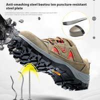 Chaussures de sécurité de travail anti-écrasement et anti-perforation à embout d'acier toutes saisons pour l'usine et le sport – Vente en gros fabricant