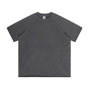 เสื้อยืด275GSM โอเวอร์ไซส์ผ้าฝ้าย100% มีชายเสื้อไม่มีแขนเสื้อแร็กแลนซักกรด - Product Image 3