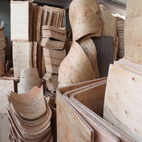 Composants de chaise de bureau couleur naturelle eucalyptus courbé chaise en bois pièces de rechange contreplaqué utilisant pour chaise de salle à manger