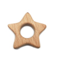 Anneau de dentition en bois de hêtre pour bébé, jouet pour nourrissons, 10 pièces