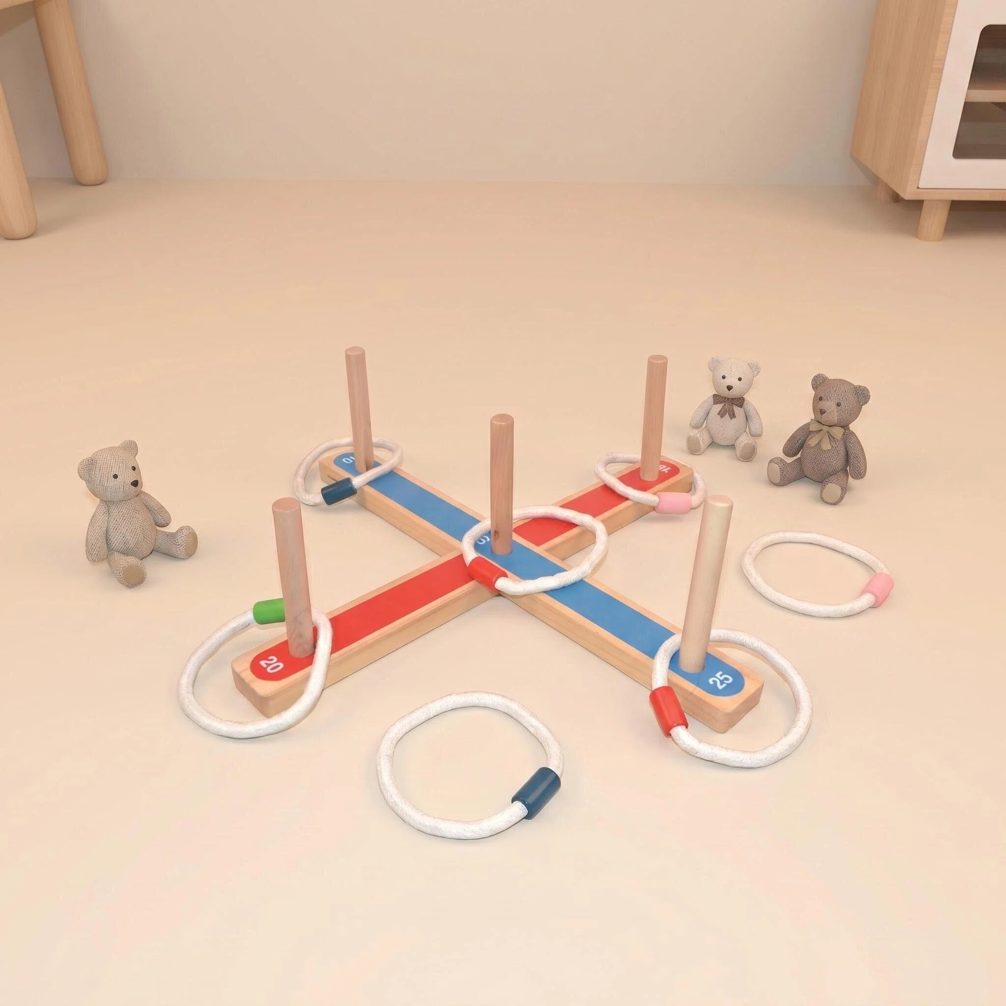 Jeu de lancer d'anneaux