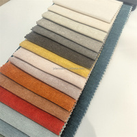 Vente directe usine – Tissu chenille velours hollandais 100 % polyester uni, poids moyen, tricoté, pour canapé et textile de maison – Lot en stock