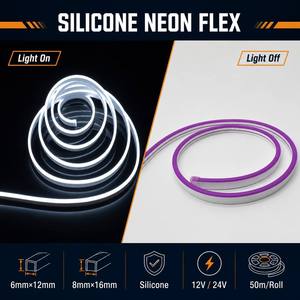 <span class=keywords><strong>Mini</strong></span> <span class=keywords><strong>LED</strong></span> Neon Strip <span class=keywords><strong>LED</strong></span> Strips <span class=keywords><strong>LED</strong></span> Strip Licht Lichtstrip Neonlicht Silicon Sleeves Siliconen 12V Siliconen <span class=keywords><strong>Diffuser</strong></span> voor Strips - Product Image 2
