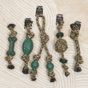 Jouet à mâcher en corde de coton camouflage pour <span class=keywords><strong>chien</strong></span>, résistant aux morsures, pour le nettoyage dentaire et le soulagement de l'ennui, pour grands chiens, Teddy, Golden - Product Image 1