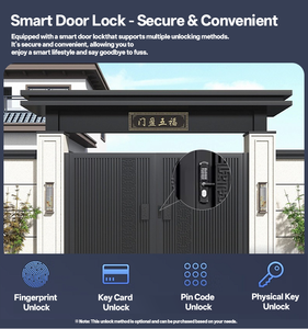 Valla y Puerta de Seguridad de Aleación de Aluminio con Apertura Automática, Diseño Europeo Moderno, Personalizada por el Fabricante, para Patio de Villa - Product Image 6