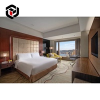 Personnalisation de suites d'hôtels haut de gamme à l'étranger, designers d'intérieur, mobilier d'hôtel, lit double, table de chevet, ensemble de cadre de lit