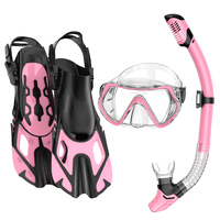 Ensemble de plongée professionnel de haute qualité en silicone PVC réglable, masque de plongée étanche et palmes pour la natation et la plongée