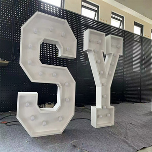 2024 Numeri Luminosi a <span class=keywords><strong>LED</strong></span> in Acciaio Inox Ecologici da 3ft-5ft per Decorazioni di Matrimoni ed Eventi e per <span class=keywords><strong>Aziende</strong></span> - Product Image 6