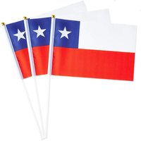 Nouveau drapeau et bannière décoratifs en polyester imprimé tricoté super fin du Chili, 3FT x 5FT