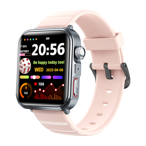 นาฬิกาอัจฉริยะเพื่อสุขภาพ F330 ECG หน้าจอสัมผัสทรงสี่เหลี่ยมขนาด 1.9 นิ้ว ตรวจสุขภาพแบบไมโครฟิสิคอล SOS วัดองค์ประกอบร่างกาย กันน้ำระดับ IP65 - Product Image 6