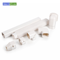 Cache-câbles décoratif GG pour climatiseur, 2m, anti-UV, en PVC, pour dissimuler les conduites de mini-split, outils de finition pratiques