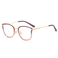 MS 81115 Fashion Large Frame TR90 Lunettes Nouvelles Femmes Anti-Lumière Bleue Cadre Optique Affichage Logo Personnalisé