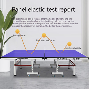 Vente directe d'usine <span class=keywords><strong>de</strong></span> <span class=keywords><strong>table</strong></span> <span class=keywords><strong>de</strong></span> ping-pong pleine grandeur à prix compétitif avec roues pliables et amovibles - Product Image 4