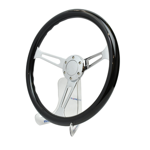 Volante Deportivo de Alta Calidad para Automóviles Clásicos, 380 mm, ABS, Negro, Estilo Vintage - Product Image 5