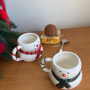 Tazas de Café de Cerámica a Precio Económico, Tazas de Navidad con Diseño de Muñeco de Nieve, Vajilla al por Mayor, Tazas para Agua - Product Image 2
