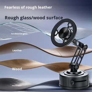 Leger en alliage pliable à 360°. Support de téléphone magnétique rotatif anti-vibration pour voiture 2026 - Product Image 5
