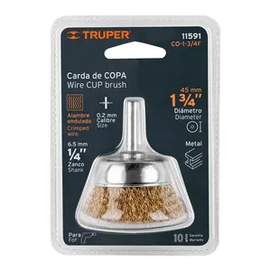เครื่องมือทำลวดกลมขนาด 1-3/4 นิ้ว สำหรับสว่าน ยี่ห้อ TRUPER รุ่น BOX 6 Cup - Product Image 3