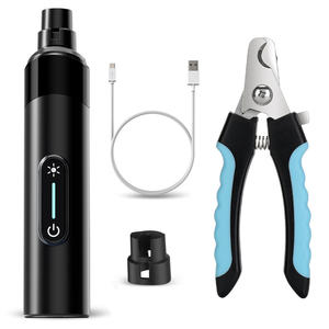 2024 ייצור מקצועי מטחנת ציפורניים לכלבים חשמלית עם אור LED גוזם ציפורניים קטן לחיות מחמד לחיות מחמד - Product Image 1