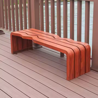 Banc d'attente de jardin extérieur 2 places en acier galvanisé, design traditionnel moderne et écologique, marque Xin'an
