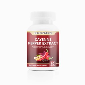 Capsules d'extrait composé de piment de Cayenne NurtureNova, 60 unités, compléments alimentaires nutritionnels pour adultes, <span class=keywords><strong>bienfaits</strong></span> antioxydants - Product Image 1