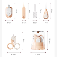 Kit de soin des ongles pour nouveau-nés, best-seller, lames ultra-affûtées, poignée antidérapante, sans BPA, étui de voyage compact, avis des parents 5 étoiles