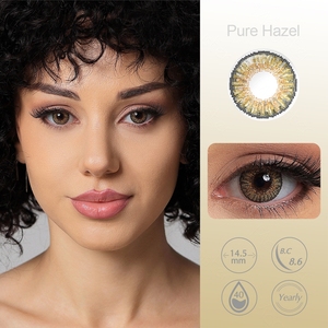 Miễn Phí Vận Chuyển Tươi Tự Nhiên Cái Nhìn 3 Tone Mềm Kính Liên Hệ Với Màu Mắt Kính Áp Tròng Bán Buôn 1 Năm OEM Hộp Giấy - Product Image 4