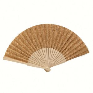 Abanico de mano de madera ecológico para recuerdo de boda al por mayor, con logotipo personalizado, estilo tradicional - Product Image 1