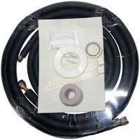 Tubería de Cobre Aislada para Aire Acondicionado 1/4 3/8 ASTM B280, Kit de Instalación de AC con Aislamiento de PE para Sistemas Split