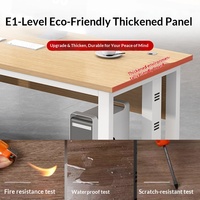 Bureau d'ordinateur moderne et minimaliste en PVC LBZ-167X pour patron, manager, employé, grand bureau individuel, poste de travail pour le personnel