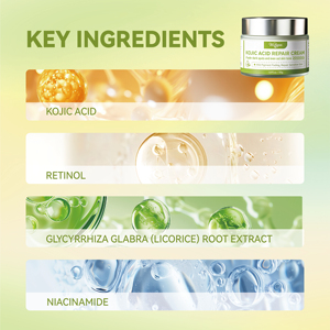 Crema Facial Antienvejecimiento con Niacinamida, Ácido Kójico y Colágeno Hidrolizado para Aclarar Manchas Oscuras, Eliminar <span class=keywords><strong>Melasma</strong></span> e Iluminar la Piel - Product Image 3