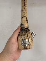 En stock, Ventes flash : Chicha en bois et acier inoxydable, couleur noire et argentée, ensemble complet