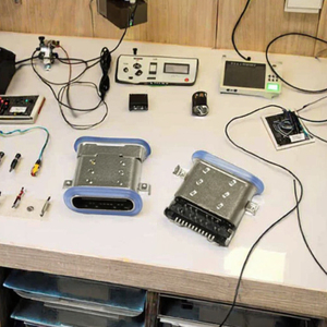 Conector Hembra USB Tipo C 6P PCT CF-140, Resistente al Agua, Corriente Nominal de 5A, 100V CA/minuto, Longitud de 0.5m, Montaje en PCB - Product Image 4