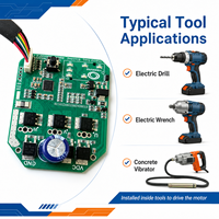 Carte de contrôle moteur sans balais Palo Power Tool BLDC Driver PCB 18V-36V 200W-400W pour perceuse électrique et clé à chocs électrique