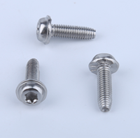 Vis métriques personnalisables en acier inoxydable 201/304/316 de haute qualité avec rondelle et tête Torx # M2-12 # A2-70