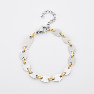 Elegant Unisex Silver Oval Link Design Bracelet Fashion <b>Chain</b> for Engagement - Product Image 6