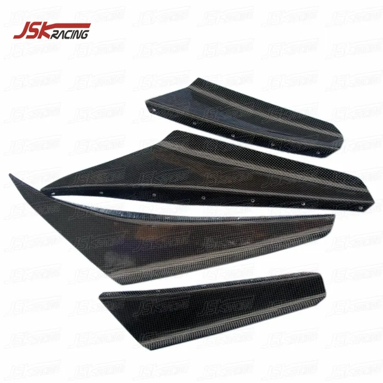 JSK estilo fibra de carbono parachoques delantero Conservas (4 PCS) para 1998-1999 MITSUBISHI evolución LANCER EVO 5